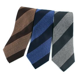 [MAESIO] KSK2624 100% Silk Striped Necktie 8cm 3Color _ Men's Ties Formal Business, Ties for Men, Prom Wedding Party, All Made in Korea